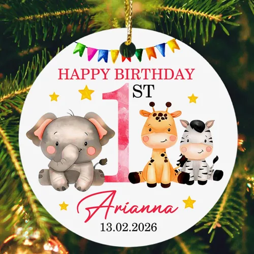 Vista 9 de Adorno de fotos para la primera Navidad del bebé 2025, recuerdo personalizado de primera Navidad para nuevos padres, marco de fotos personalizado
