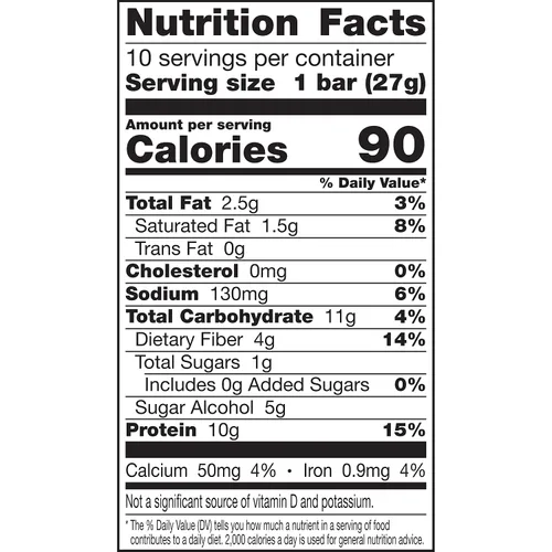 Vista 5 de Protein One Barras de proteína Keto de 90 calorías, chocolate con mantequilla de maní, 10