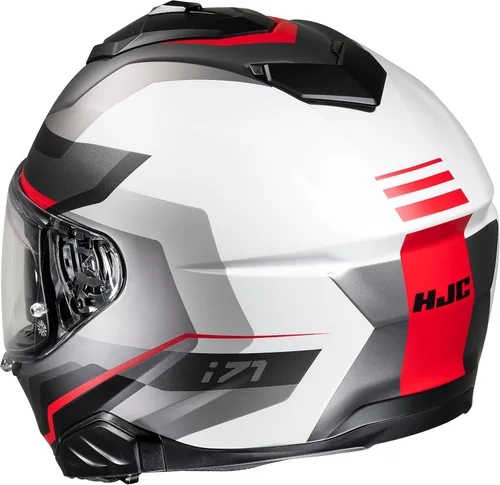 Vista 2 de Casco de motocicleta HJC i71 Nior Natural, aprobado por DOT (MC1SF, grande)