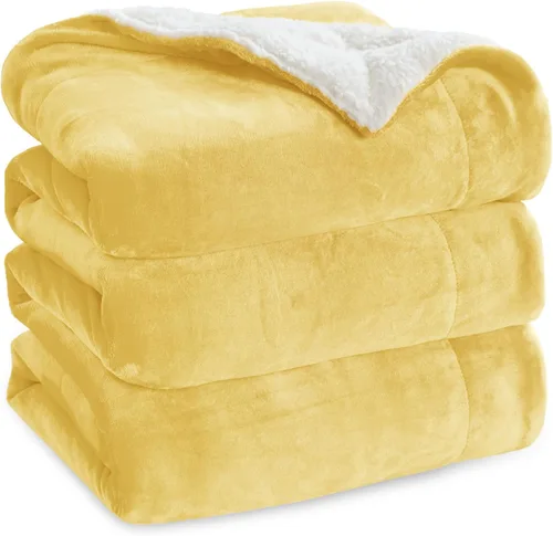 Vista 41 de Bedsure GentleSoft - Manta de forro polar Sherpa para sofá, manta de Navidad gruesa y cálida para invierno, manta de felpa suave y esponjosa como