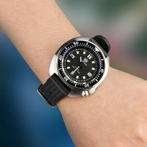 Vista 6 de Steeldive - Reloj automático para hombre 1970 SD1970 Reloj de pulsera NH35 Movimiento 200M Relojes de buceo