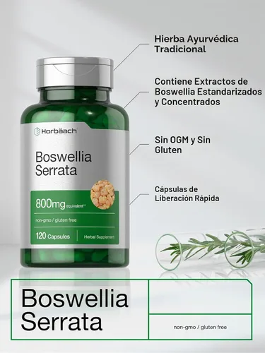 Vista 4 de Horbäach Boswellia Serrata Extracto Cápsulas 120