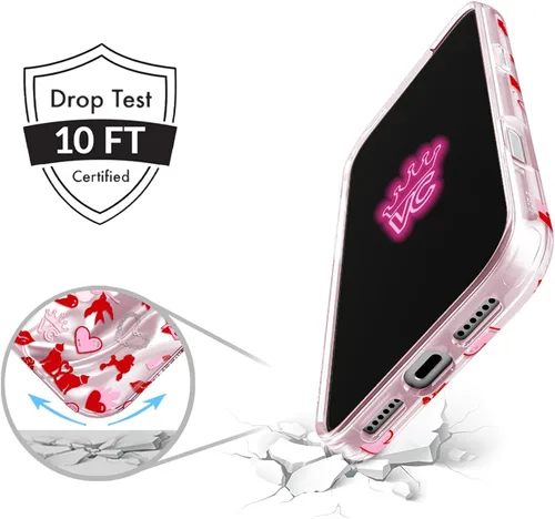 Vista 332 de VELVET CAVIAR Funda para iPhone 15, compatible con MagSafe, probada contra caídas de 10 pies, fundas protectoras de diseño, leopardo color rosa