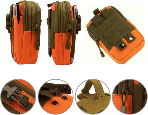 Vista 2 de Bolsa táctica de la cintura EDC Molle bolso de la cintura de la correa del teléfono bolsa de la funda bolsa de transporte para teléfono inteligente