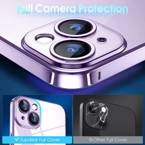 Vista 453 de Supdeal Funda cristalina transparente para iPhone 11, [No se amarillea] [Protección de la cámara] [Probado contra caídas de grado militar] Funda