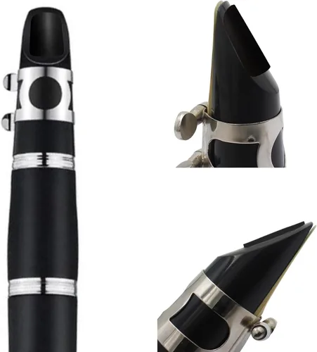 Vista 6 de Rockhouse Accesorios para clarinete Boquilla, Parche para Dientes, Protector de Dientes, Pieza de Boca Negra, Adhesivo Sax para B Flat, Alto, Tenor