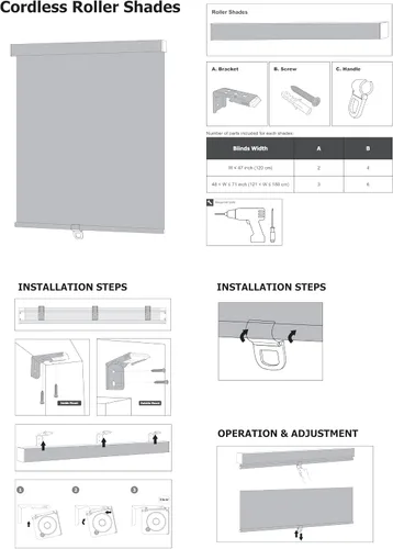Vista 9 de Persianas enrollables 100 % opacas, sin cordón, para ventanas de interiores, parada libre, tela aislante térmica, protección UV, persianas opacas