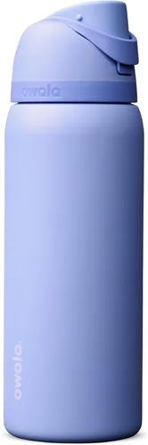 Vista 24 de Owala FreeSip - Acero inoxidable - 32 oz - Morado/Azul (pistas de esquí de los años 80)