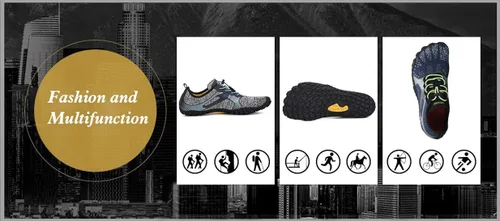 Vista 7 de SAGUARO Men's Women's Barefoot Minimalist Shoes Athletic Hiking Water Shoes for Aqua Swimming Trail Running Cross Training