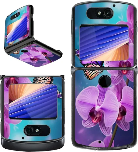 Vista 37 de Rossy Funda para Motorola RAZR 5G, para Moto RAZR 5G, funda delgada y ligera de policarbonato duro a prueba de golpes para Motorola Moto RAZR 5G