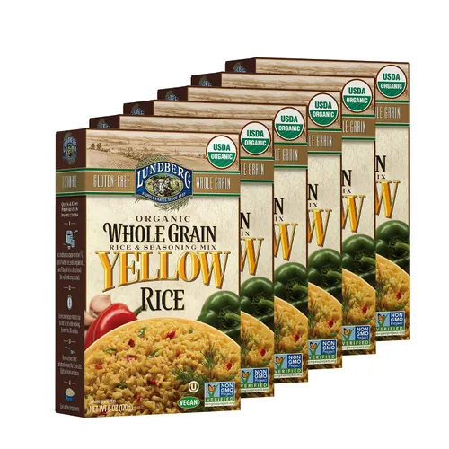 Vista 13 de Lundberg Family Farms - Arroz orgánico de grano entero y arroz silvestre, ajo y albahaca, guarnición, básico de despensa, 100% grano entero, sin