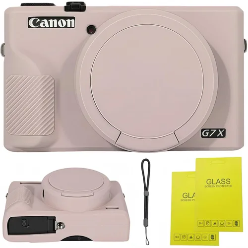 Vista 10 de Funda para cámara digital Canon Powershot G7 X Mark III, funda de silicona suave para cámara réflex digital Canon Powershot G7X Mark III, viene