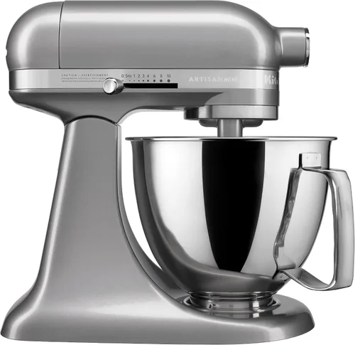 Vista 10 de KitchenAid Artisan Mini Batidora de Pie con Cabezal Inclinable de 3.5 Cuartos - KSM3316X - Negro Mate