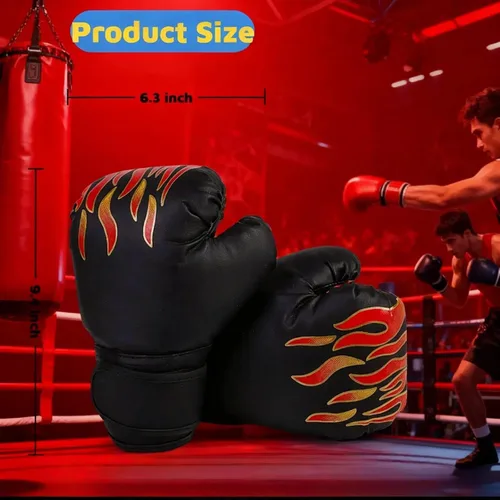 Vista 3 de Guantes de Boxeo para Niños Guantes de Boxeo Rojo Azul
