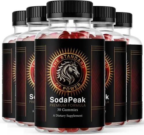Vista 10 de Soda Peak - Gomitas de apoyo masculino, paquete de 3, 90 gomitas
