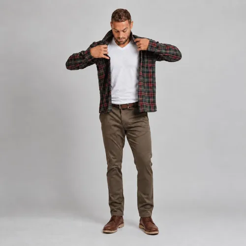 Vista 3 de Camiseta interior de algodón a prueba de sudor para hombre, con cuello en V Blanco