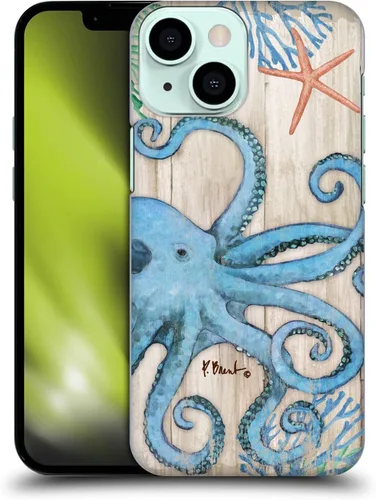 Vista 9 de Head Case Designs Funda rígida con licencia oficial de Paul Brent Agate Mermaid Coastal compatible con Apple iPhone 13 Mini