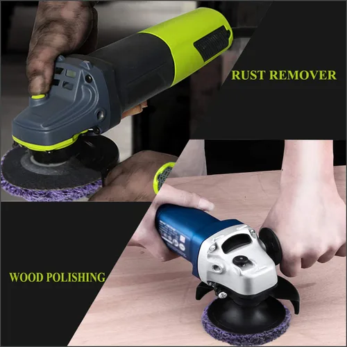 Vista 7 de Lamsion Rueda removedor de óxido para quitar pintura y oxidación, disco abrasivo de ángulo abrasivo (5 unidades, 4-1/2 pulgadas x 7/8 pulgadas)
