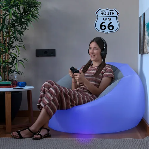 Vista 3 de Sillón Hinchable con LED Multicolor y Mando Chight InnovaGoods