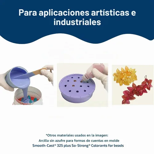 Vista 3 de Goma líquida Smooth-On para molde de silicona Oomoo 30 Kit de fabricación de moldes de silicona