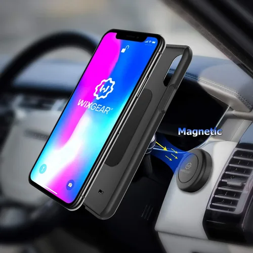 Vista 6 de WizGear soporte magnético plano para el tablero del auto, para teléfonos celulares y tabletas mini con tecnología de adhesión rápida - Extra delgado