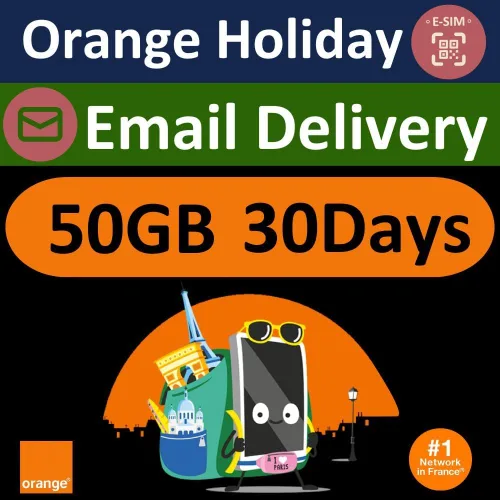 Vista 15 de Orange Holiday Europe Prepaid Sim 20GB Internet Data 30 días de uso Se permite la conexión de datos 30 minutos y 200 SMS de Europa a cualquier