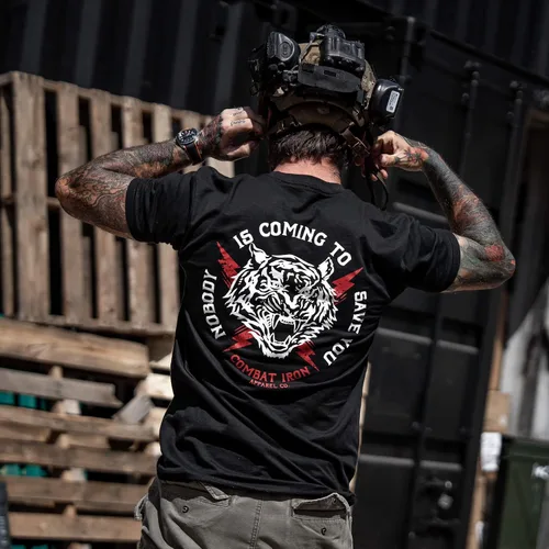 Vista 13 de Nobody is Coming to Save You - Camiseta de manga corta para hombre