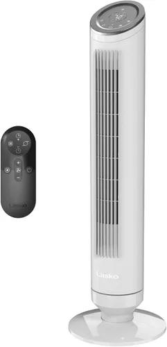 Vista 13 de Lasko Ventilador de torre Ascend con control remoto, ventiladores de piso de 36 pulgadas para dormitorio del hogar, flujo de aire de 29 pies/s