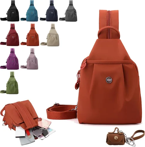 Vista 11 de Bolsa de viaje antirrobo premium 3 en 1 2025, bolsa de viaje de 2 vías con correas convertibles e impermeable para mujer