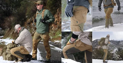 Vista 7 de Helikon-Tex - Pantalones híbridos para hombre, HOP Outback, DuraCanvas, VersaStretch