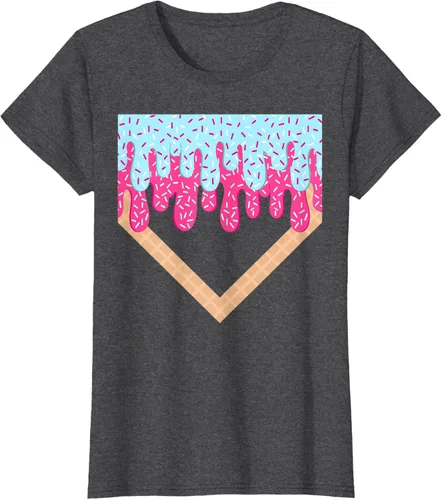 Vista 6 de Baseball Drip Boys Home Plate Ice Cream Sport Players & Fans Camiseta