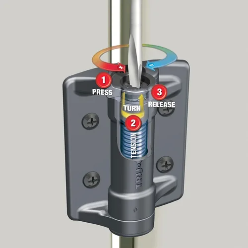 Vista 4 de National Hardware TruClose Bisagra de resorte estrecha, 3-13/16" x 2-1/2