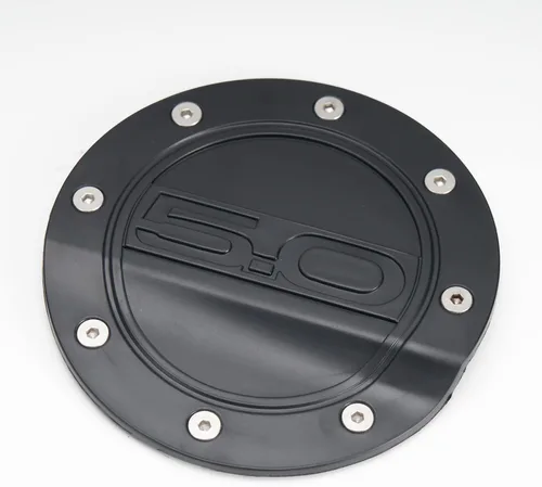 Vista 8 de HAKA TOUGH Cubierta de puerta de llenado de combustible de gas para Ford Mustang GT 2015, 2016, 2017, 2018, 2019, 2020, cubierta de tapa de tanque