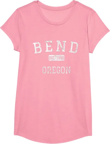 Vista 80 de Bend Oregon OR Camiseta vintage, Negro