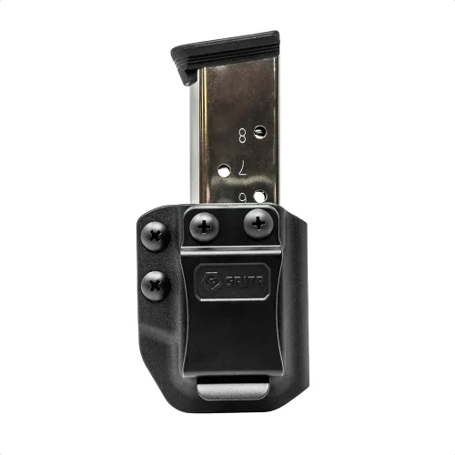 Vista 9 de GRITR IWB/OWB - Soporte para cargador de pistola - Mag Carrier se adapta a 0.354 in/0.394 in/.357/.40/.45 doble pila, 0.354 in/.40/.45 cargadores