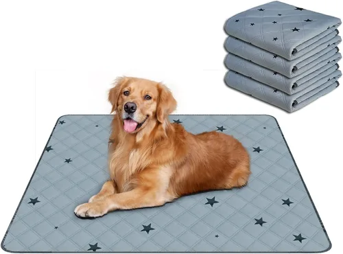 Vista 14 de RIOUSSI - Almohadillas reutilizables para orina para perros, cachorros, lavables, absorbentes, a prueba de fugas Soft Material Non-Slip Bottom