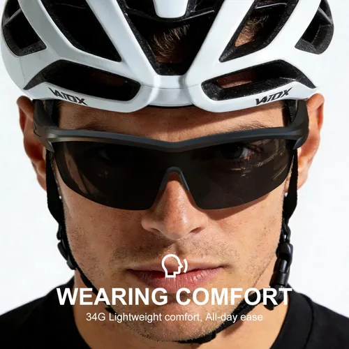 Vista 8 de Gafas Bluetooth impermeables para ciclismo, correr, color negro
