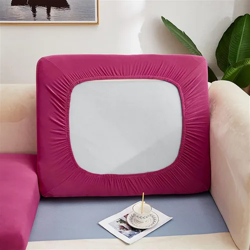Vista 24 de Fundas de cojín elásticas para cojines de sofá, fundas de asiento de caravana, protector de sofá de dos asientos, de elastano, protector de muebles