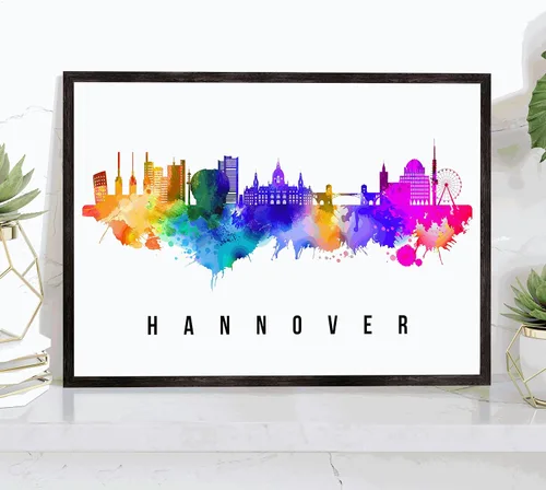 Vista 41 de Póster de Amsterdam Skyline Netherlands, pintura de paisaje urbano e impresión de monumentos, decoración para el hogar, oficina, 12 x 18 pulgadas