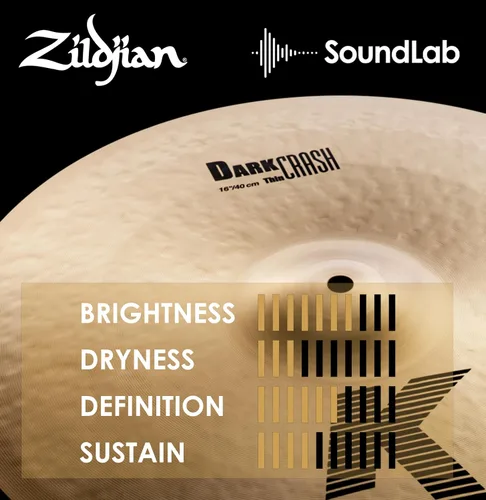 Vista 5 de Zildjian K Series Dark Crash Platillo - 16 pulgadas de espesor