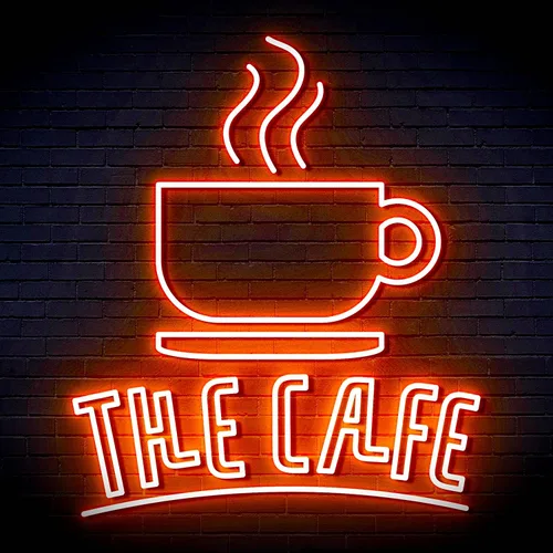 Vista 10 de ADVPRO Coffee – The Cafe Extra-Large Ultra-Bright LED Neon Sign - Blue & Red - st16s54-fn-j0026-br