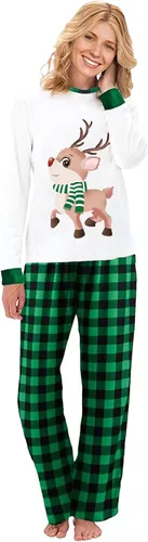 Vista 4 de Pijamas de Navidad para la familia, conjunto de pijamas de Navidad a juego para la familia, pijamas de Navidad para la familia, ropa de dormir 2023