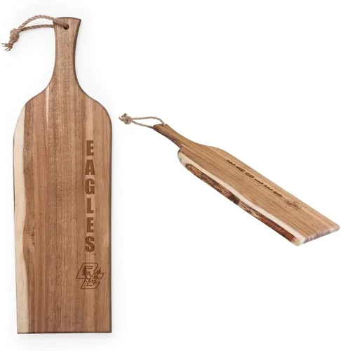 Vista 3 de PICNIC TIME NCAA Texas A&M Aggies Artisan - Tabla de embutidos de acacia de 24 pulgadas con borde de madera cruda, tabla de queso, plato