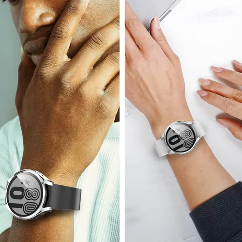 Vista 7 de Rc-Z [Paquete de 4] para Samsung Galaxy Watch 6 44mm Funda Protectora de Pantalla, Cubierta Frontal Protectora de TPU Suave de Repuesto Accesorios