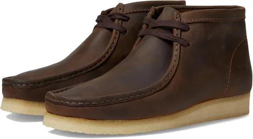Vista 37 de Clarks Wallabee Chukka Botas para hombre cera de abeja cuero