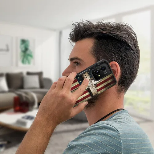 Vista 7 de Funda para Moto G Stylus 5G 2023, resistente 2 en 1 de doble capa híbrida de policarbonato duro y silicona suave a prueba de golpes, funda
