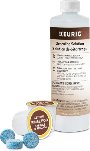 Vista 6 de Keurig K-Mini - Cafetera de servicio individual, color negro y kit de mantenimiento de cafetera K-Duo para cuidado de 3 meses
