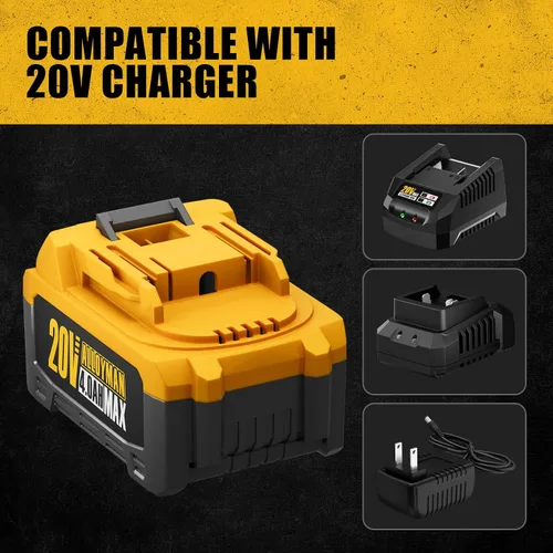 Vista 6 de Batería eléctrica Alloyman 20V 4.0AH herramientas eléctricas compactas