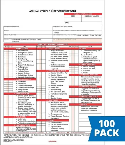 Vista 2 de Formularios de informe anual de inspección de vehículos de J. J. J. Keller