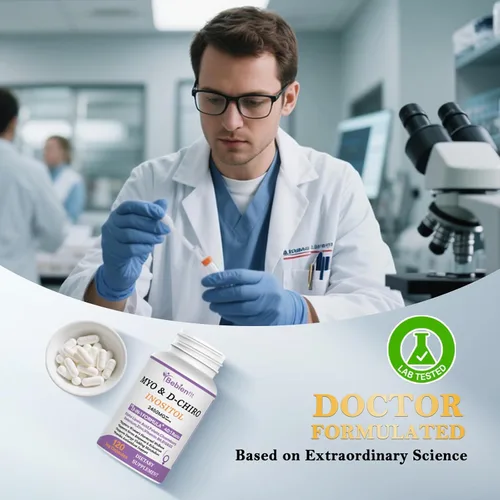 Vista 12 de 13-en-1 Myo Inositol & D-Chiro Inositol para Mujeres con PCOS, Equilibrio Hormonal, 2460mg-Relación 40:1, Salud Ovárica y Apoyo al Ciclo Suplemento